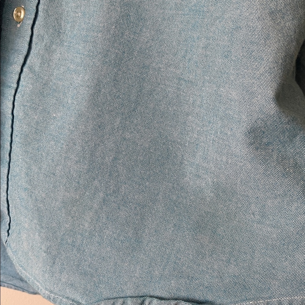 Ralph Lauren Blue Button Down Shirt Embroidered Pony Slim Fit Stretch Oxford XXL - Picture 4 of 6